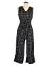 Wrapper Plaid Black Jumpsuit Size 10 - photo 1