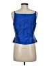 Carlisle 100% Silk Blue Sleeveless Top Size 8 - photo 2