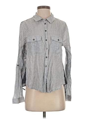 Free People Long Sleeve Button-Down Shirt (view 1)