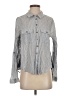 Free People Stripes Gray Long Sleeve Button-Down Shirt Size S - photo 1