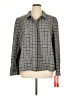 Nina Mclemore 100% Virgin Wool Houndstooth Gray Jacket Size XL - photo 1