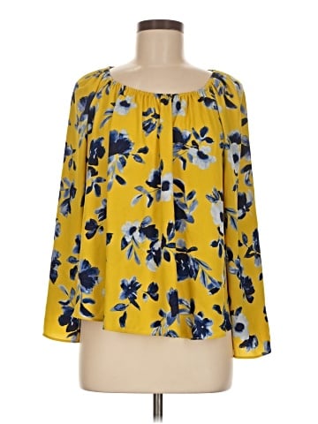 Elizabeth and James 3/4 Sleeve Blouse (view 1)