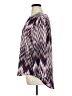 C established 1946 100% Polyester Chevron-herringbone Purple 3/4 Sleeve Blouse Size XL - photo 5