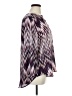 C established 1946 100% Polyester Chevron-herringbone Purple 3/4 Sleeve Blouse Size XL - photo 4