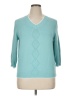 Faconnable 100% Cotton Teal Pullover Sweater Size XL - photo 1