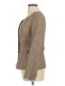Max Mara 100% Linen Tweed Tan Brown Blazer Size 8 - photo 5