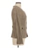 Max Mara 100% Linen Tweed Tan Brown Blazer Size 8 - photo 4