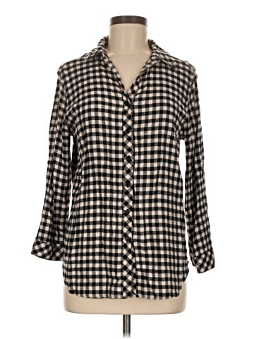 Hester & Orchard 3/4 Sleeve Button-Down Shirt (view 1)