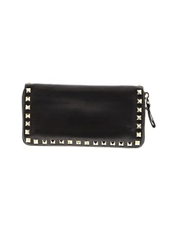 Valentino Leather Rockstud Continental Zip Wallet (view 2)