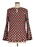 Chico's 100% Polyester Red Long Sleeve Blouse Size XL (3) - photo 2
