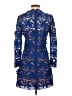 Self-Portrait 100% Polyester Blue Cocktail Dress Size 4 - photo 2