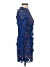 Self-Portrait 100% Polyester Blue Cocktail Dress Size 4 - photo 4