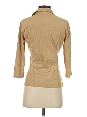 Studio M 3/4 Sleeve Button-Down Shirt (view 2)