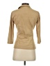 Studio M Tan 3/4 Sleeve Button-Down Shirt Size S - photo 2