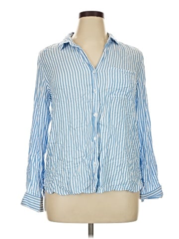 Velvet Heart 3/4 Sleeve Button-Down Shirt (view 1)