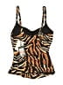 DKNY Animal Print Brown Swimsuit Top Size XS - photo 2