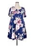 Unbranded Floral Blue Casual Dress Size 2X - photo 1