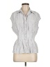 Max Studio Stripes Silver Sleeveless Blouse Size M - photo 1