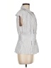 Max Studio Stripes Silver Sleeveless Blouse Size M - photo 4