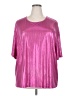 Unbranded Metallic Pink Short Sleeve T-Shirt Size XXL (estimated) - photo 1