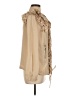 Valentino 100% Silk Tan blouse Size 8 - photo 4