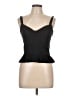Zara 100% Polyester Black Sleeveless Blouse Size L - photo 1