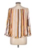 Main Strip Orange 3/4 Sleeve Blouse Size L - photo 2