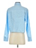 Lea & Viola Blue Long Sleeve Button-Down Shirt Size XS - photo 2