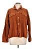 Socialite Brown Long Sleeve Button-Down Shirt Size L - photo 1