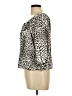 Star Vixen Animal Print Ivory 3/4 Sleeve Blouse Size L - photo 5