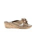 Life Stride Tan Gold Wedges Size 9 1/2 - photo 1