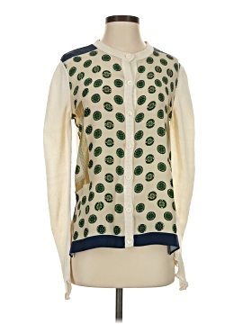 Céline Vintage Silk-Front Cardigan (view 1)