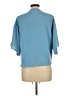 VIISHOW Blue Short Sleeve Blouse Size L - photo 2