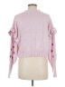 Lea & Viola Hearts Pink Turtleneck Sweater Size M - photo 2