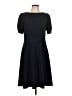 DKNY Solid Black Casual Dress Size 12 - photo 1