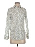 J.Crew 100% Cotton Paisley Ivory Long Sleeve Button-Down Shirt Size 0 - photo 1