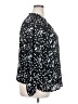 Unbranded 100% Polyester Polka Dots Black Long Sleeve Blouse Size 2X - photo 4