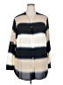 Creation L Color Block Ivory 3/4 Sleeve Blouse Size 18 - photo 1