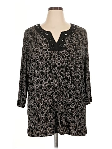 Slinky Brand 3/4 Sleeve Blouse (view 1)