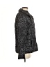 Old Navy 100% Polyester Animal Print Gray Faux Fur Jacket Size M - photo 4