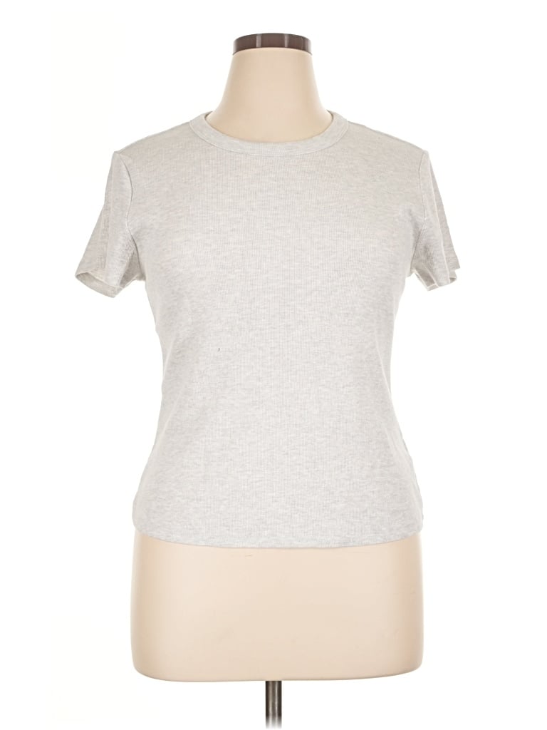 Pre-owned Old Navy Short Sleeve T-shirt In Silver