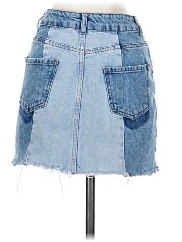Topshop Denim Skirt (view 2)