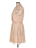 BCBGeneration Polka Dots Tan Casual Dress Size L - photo 5