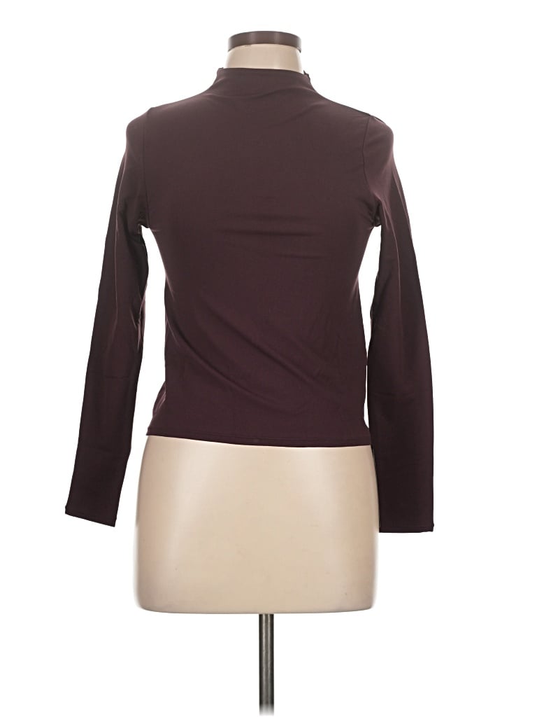Fabletics Long Sleeve Top Brown Turtleneck Tops