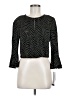 Perceptions Black Long Sleeve Blouse Size M - photo 1
