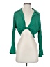 Zara 100% Polyester Green 3/4 Sleeve Blouse Size S - photo 1