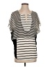 One September 100% Polyester Ivory Black Short Sleeve Blouse Size S - photo 1