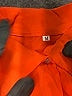 Unbranded Color Block Orange 3/4 Sleeve Button-Down Shirt Size M - photo 7