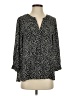 dalia 100% Polyester Polka Dots Black 3/4 Sleeve Blouse Size S - photo 1