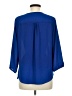 AB Studio 100% Polyester Blue 3/4 Sleeve Blouse Size M - photo 2